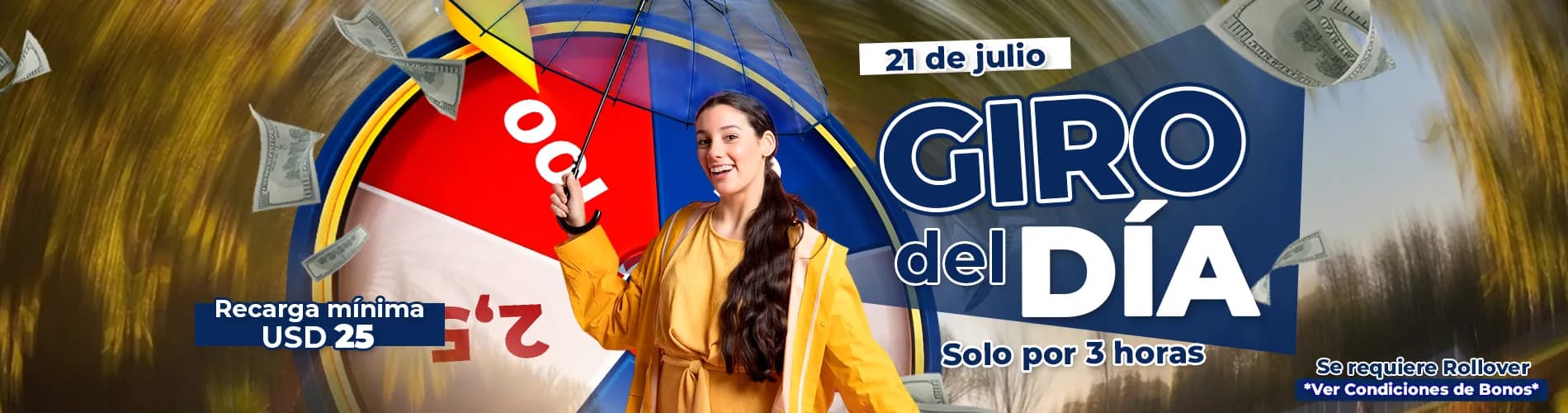 Promo ruleta USD
